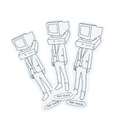"Computer Head" stickers (3 PACK)
